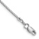 Rhodium Over 14k White Gold 0.9mm Franco Link Bracelet