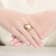 Pear Shape Freshwater Pearl Outline Frame Ring In 14K Gold Over Sterling Silver