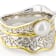 Freshwater Pearl Nature Inspired Two-Tone Ring