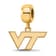 14K Yellow Gold Over Sterling Silver LogoArt Virginia Tech Extra Small
Dangle Bead