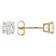 Lab-Grown Diamond Solitaire Stud Earrings 1.00ctw In 10K Yellow Gold