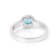 Paraiba Blue Apatite and Lab Grown Diamond Accent Ring Rhodium Over
Sterling Silver 0.69ctw
