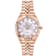 GV2 Naples White Dial Rose Bezel Stainless Steel Watch