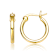 Polished Hoop Earrings In 14K Gold Over Sterling Silver