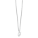 Rhodium Over Sterling Silver Letter S  Initial Necklace