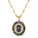 14K Yellow Gold Over Sterling Silver Mystic Fire Topaz Pendant With
Chain 4.3ctw