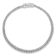 Rhodium Over Sterling Silver Polished 5.85mm Link Bracelet