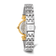 Charles Hubert IP-plated MOP Dial with Stainless Steel Wire Bangle Watch