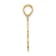 14k Yellow Gold Textured #1 Mother pendant