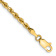 14k Yellow Gold Diamond-Cut Quadruple Rope Link Bracelet
