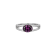 Purple And White Cubic Zirconia Platinum Over Sterling Silver Ring 2.41ctw
