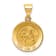 14k Yellow Gold Polished and Satin Saint Matthew Medal Pendant