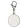 Stainless Steel Polished with Red Enamel Medical ID Charm