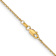 14k Yellow Gold 1.4mm Solid Diamond-Cut Round Open Link Cable 14 Inch Chain