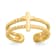 14K Yellow Gold Cross Toe Ring