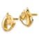 14K Yellow Gold Horse Head Earrings