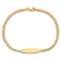 14k Yellow Gold Curb Link ID Bracelet