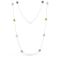 Multi-Gem 14k White Gold 34" Necklace 20.08ctw