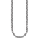 Rhodium Over Sterling Silver 6.0mm Wheat 18 Inch Chain