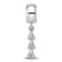 Rhodium Over Sterling Silver LogoArt Delta Delta Delta Vertical Letters
on Bead