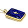 Lapis Lazuli North Star Pendant Necklace In 18K Gold Over Sterling
Silver 0.32ctw