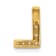 14K Yellow Gold Diamond Letter L Initial Charm