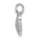 Rhodium Over 14k White Gold Diamond Heart Pendant