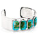 Large Turquoise Cuff Bracelet In Sterling Silver