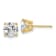 14K Yellow Gold Certified Lab Grown Diamond 3ct. VS/SI GH+, 4-Prong Earrings