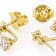 Moissanite Studs With Earring Jackets In 14K Gold