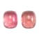 Pink Tourmaline 10x8mm Oval Cabochon Matched Pair 8.19ctw