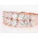 White Cubic Zirconia 18K Rose Gold Over Sterling Silver Band Ring 2.70ctw