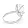 Lab-Grown Diamond Pear Shape Solitaire Ring In 14K White Gold 4.00ct
