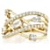 Multi-Shape CZ Open Ring In 18K Gold Over Sterling Silver 1.81ctw