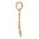 14K Yellow Gold with Rhodium Over 14K Gold Christmas Tree Pendant