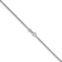 Rhodium Over Sterling Silver 1.8mm Cable 16 Inch Chain