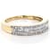White Diamond 10k Yellow Gold Band Ring 0.25ctw