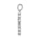 Rhodium Over 10k White Gold 0.10 ctw Diamond Cross Pendant