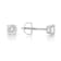 Certified White Lab-Grown Diamond H-I SI 14k White Gold Solitaire Stud
Earrings 0.75ctw