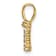 14K Yellow Gold Lab Grown Diamond Letter Z Initial Pendant