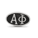 Sterling Silver LogoArt Alpha Phi Oval Greek Letters Bead