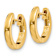 14k Yellow Gold 3/8" Polished Hinged Hoop Earrings