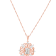 18K Rose Gold Over Sterling Silver 11x9mm Rectangular Octagonal
Aquamarine Pendant 3.6ctw