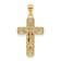 14K Yellow and White Gold Polished Crucifix Pendant