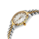 GV2 Naples White Dial Yellow Bezel Two-Tone Stainless Steel Watch