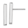 Rhodium Over 14k White Gold Polished Dangle Earrings