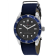 Seapro Men's Revival Gray Dial, Blue Leather Strap Watch