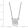 Rhodium Over Sterling Silver LogoArt University of South Carolina Small
Pendant Necklace