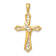 10k Yellow Gold Diamond Cross Pendant