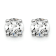 Certified White Lab-Grown Diamond G-H SI 14k White Gold 4-Prong Stud
Earrings 1.00ctw